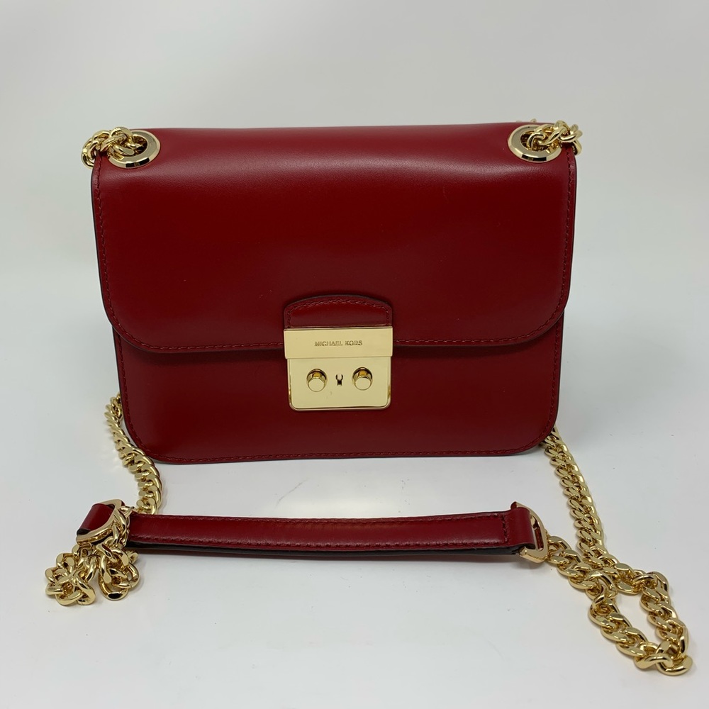 Michael Kors Sloan Editor Cherry Leather Bag